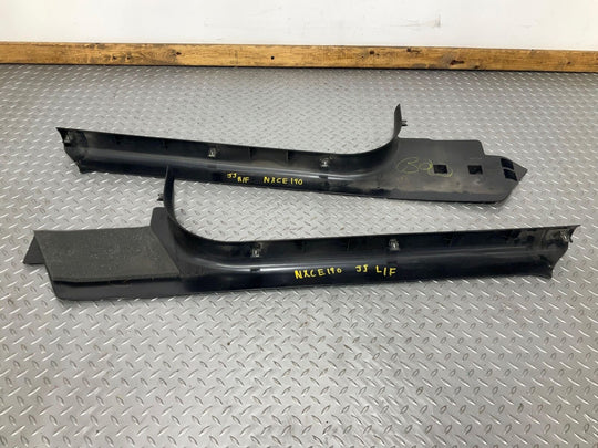 97-04 Chevy Corvette C5 Pair Left & Right Door SIll Entry Plates (Black 19i)