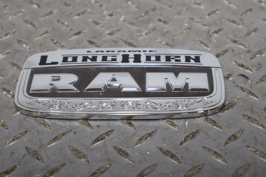 11-18 Ram 2500 Laramie Longhorn Chrome Rear Tailgate Emblem Badge Nameplate