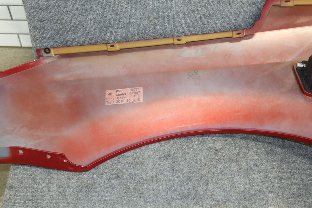 04-09 Cadillac XLR LH Left Driver Quarter Panel W/Fuel Door Crimson Pearl (86U)