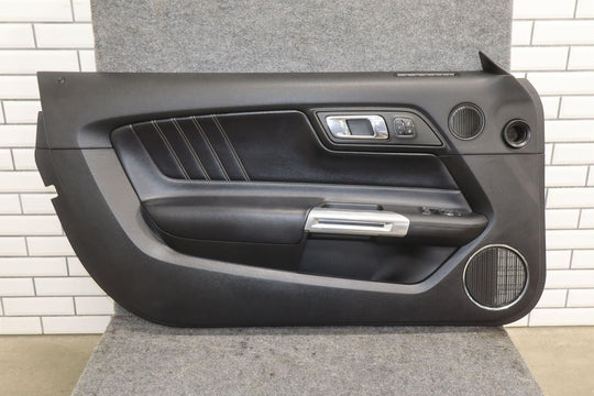 2015-2023 Ford Mustang Driver Left Interior Door Trim Panel (Black Leather)