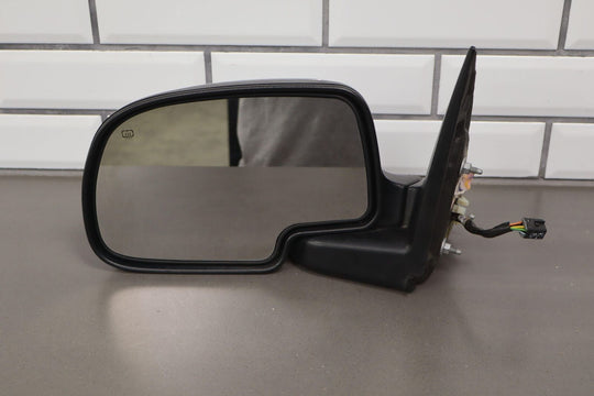 99-02 Chevy Silverado Left Driver Chrome Power Heated Door Mirror