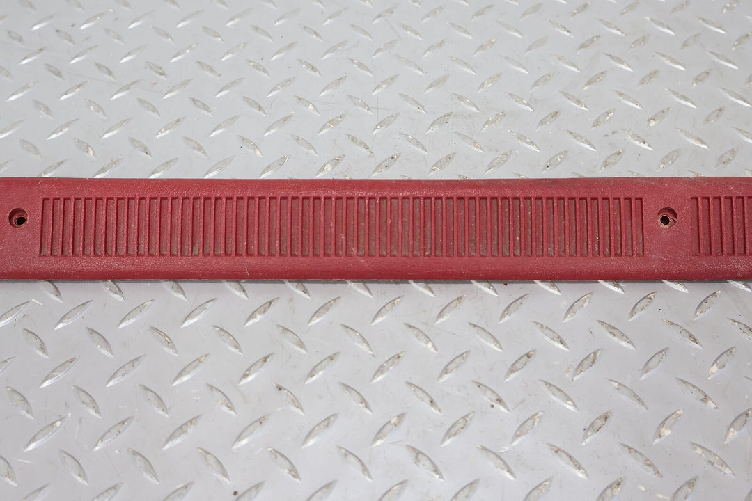 89-93 Ford Mustang Convertible Interior Door Sill Entry Plates (Red)