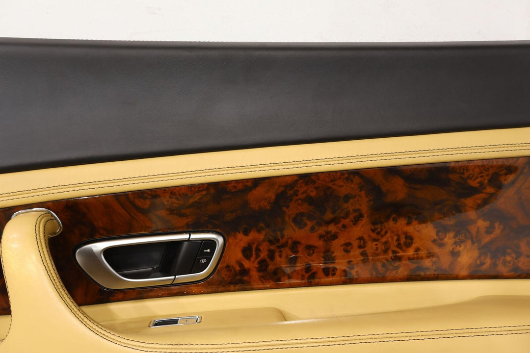 04-10 Bentley Continental GT Right RH Interior Door Trim Panel (Saffron Beluga)