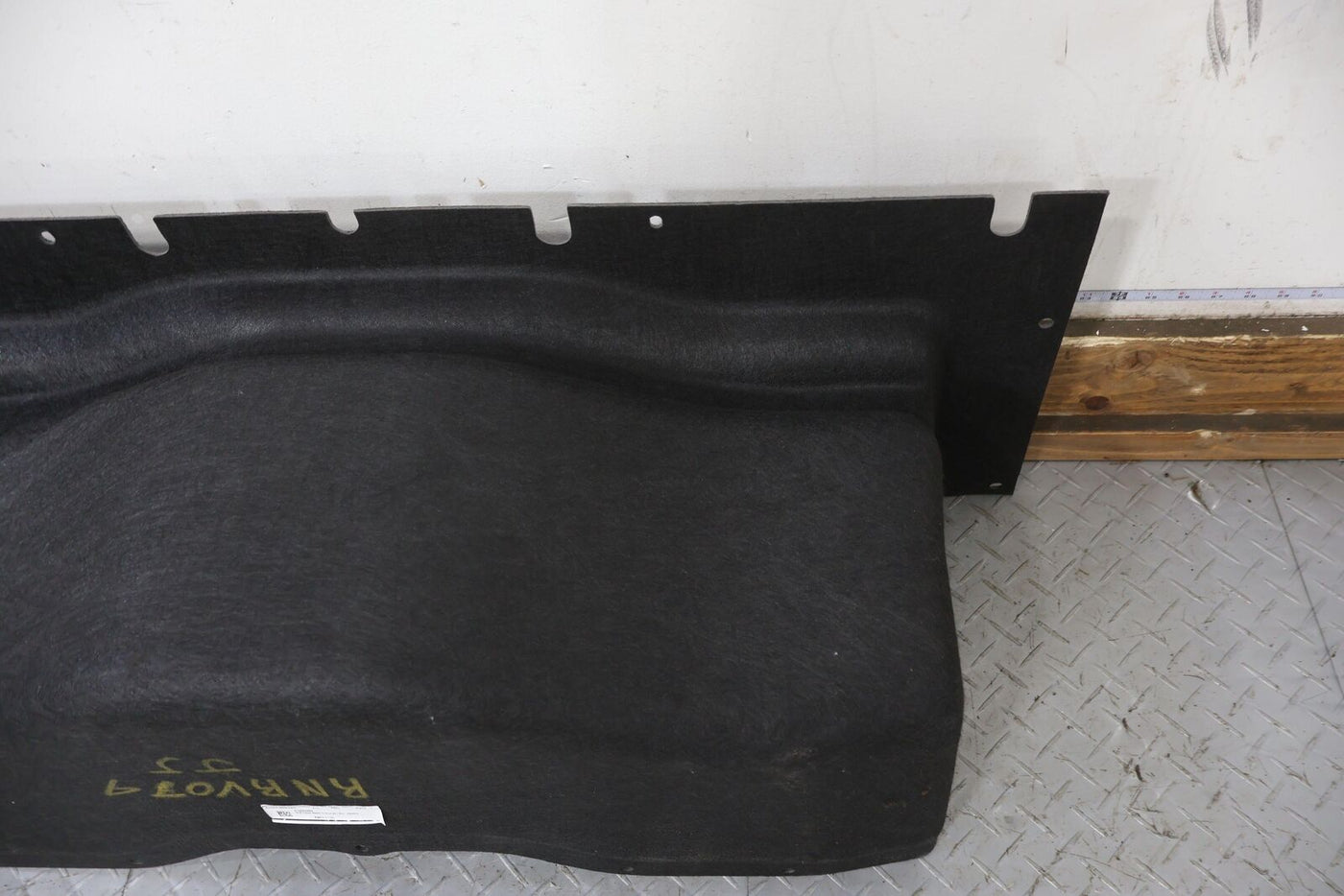 2022 Rivian R1S Rear Cargo Area Carpet Cleanout (Black Mountain) Light Wear