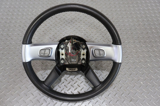 03-06 Chevy SSR Driver Leather Steering Wheel W/Switches (Black/Satin Trim)