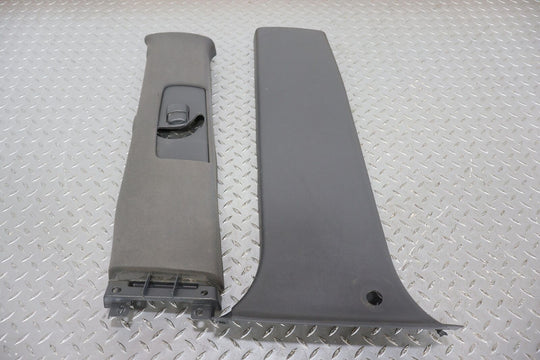 03-09 Lexus GX470 Left LH Upper & Lower Interior B Pillar Trim Panels (Gray)