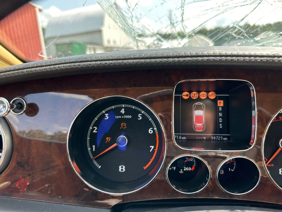 03-10 Bentley Continental GTC Speedometer Cluster W/O Bezel (Tested) 210MPH 99K