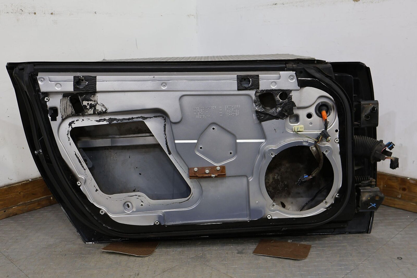 04-09 Cadillac XLR Left LH Driver Door Shell (Black Respray) Sold Bare