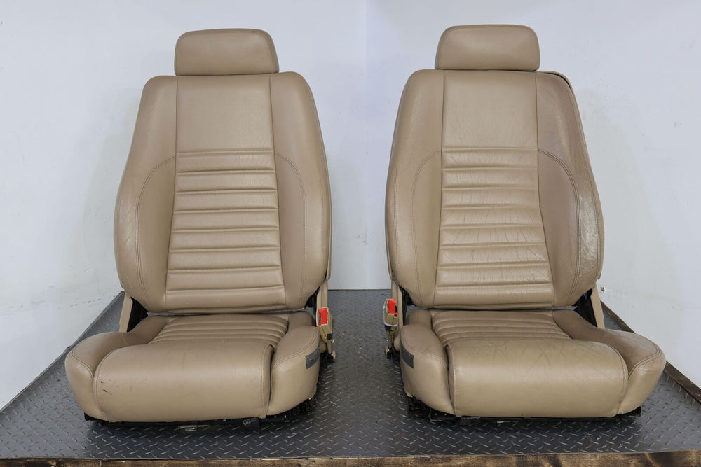 92-94 Jaguar XJS Coupe Leather Seat Set of 4 (Doeskin AEE) LH Front Worn OEM