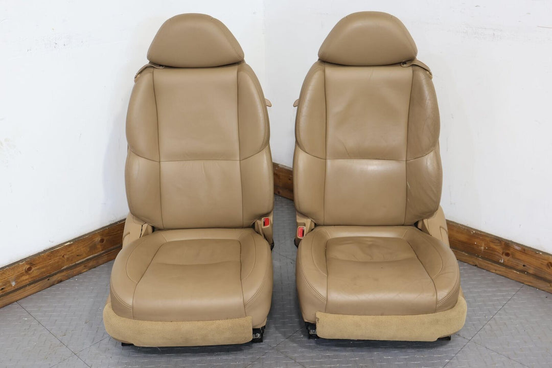 07-08 Lexus SC430 Leather Seat Set Front/Rear (Camel LA42) Power Tested (Notes)