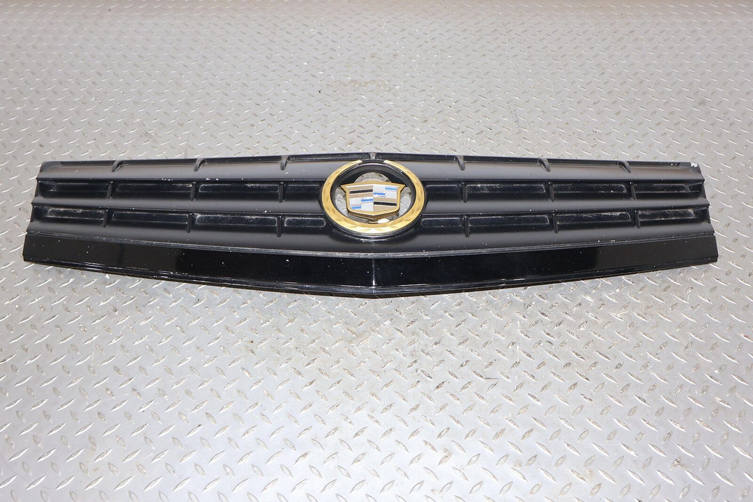 04-08 Cadillac XLR Front OEM Upper Silver Grille (Black Trim) Blemishes In Paint