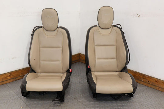 2010 Chevy Camaro SS Leather Seat Set (Beige AFO) Power Tested(Driver Bag Blown)