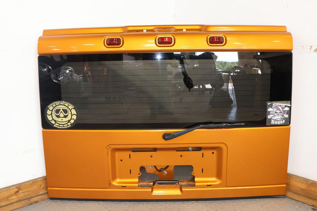 03-09 Hummer H2 Rear Hatch / Lid W/ Glass (Fusion Orange 55U) See Notes