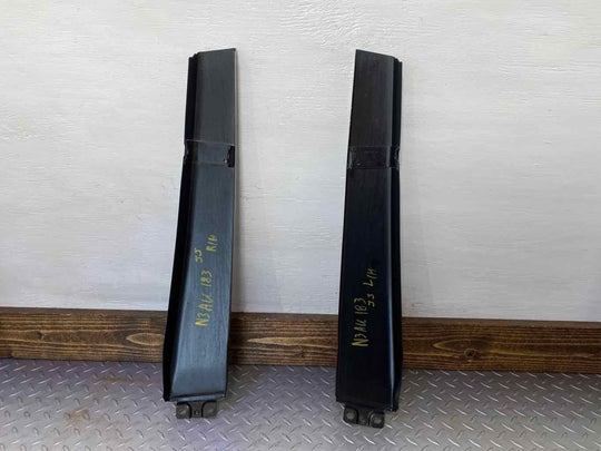 03-04 Audi RS6 LH & RH EXTERIOR Upper B-Pillar Trim Panels (Black) See Notes