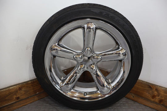 00-02 Plymouth Prowler 17" & 20" Full Wheel Set W/Tires (Chrome) W/Center Caps