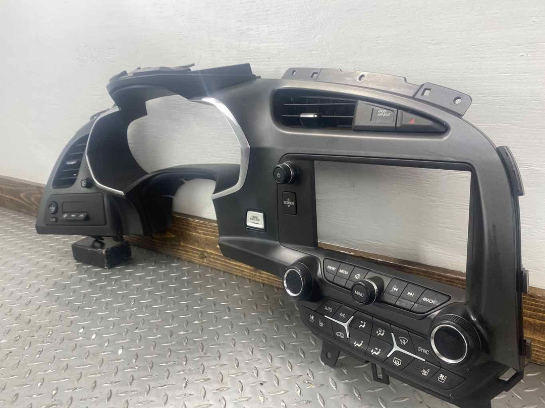 18-19 Chevy Corvette Grand Sport Speedo Radio Bezel W/Heater Controls For Parts