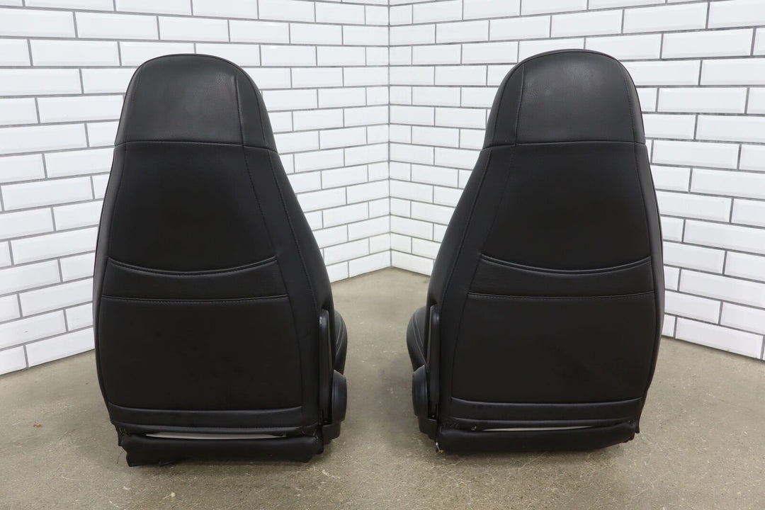 1999-2000 Mazda Miata NB Pair of Bucket Seats Manual Black/Silver *Recovered*