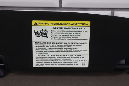 2017 Ford Mustang GT Coupe Interior Sun Visors (Pair Left/Right) Black OEM