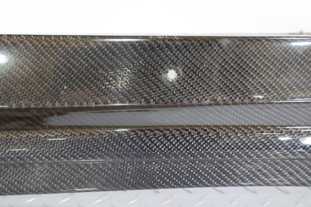 16-19 Cadillac CTS-V Sedan Left Carbon Fiber Factory Rocker Moulding Extension