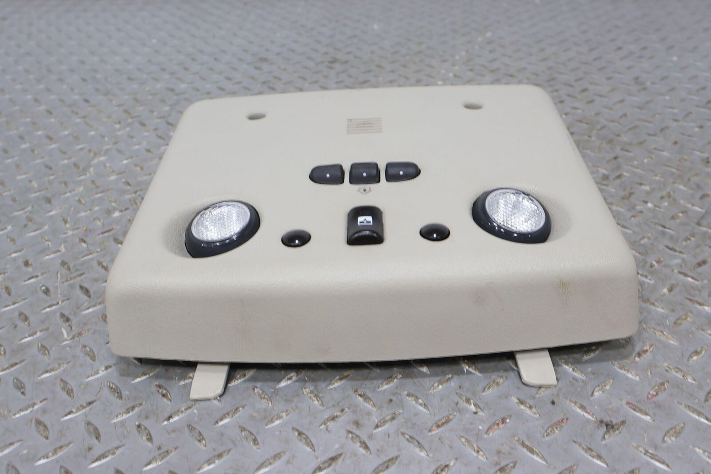 03-07 Hummer H2 Overhead Roof Console (Wheat) W/Sunroof Switches