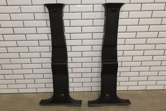 03-07 Hummer H2 Pair LH & RH Interior B-Pillar Trim Panels (Ebony 482) See Notes