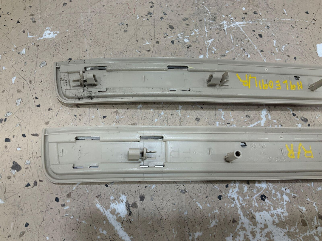 05-09 Lexus GX470 Pair LH & RH Rear Door Sill Plates OEM (Ivory LH00)