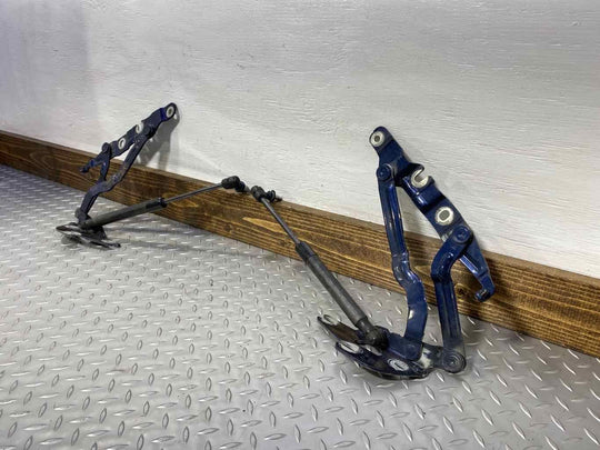 03-04 Audi RS6 Pair Left & Right Trunk Deck Lid Hinges (Mugello Blue Pearl 5W)