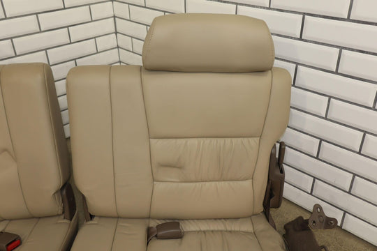 1996-1997 Lexus LX450 Land Cruiser Pair Rear 3rd Row Leather Seats (Beige LC43)