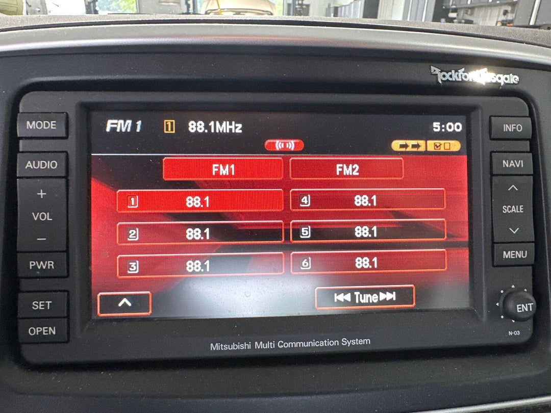 08-15 Mitsubishi Lancer Evolution X Navigation Radio Tested (8750A183) Tested