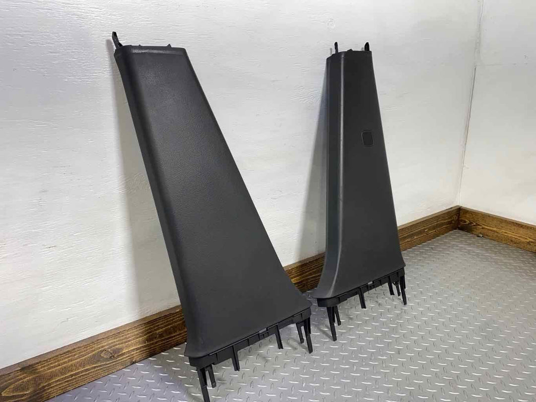 03-04 Audi RS6 LH & RH Interior Lower B-Pillar Trim Panels (Black) See Notes