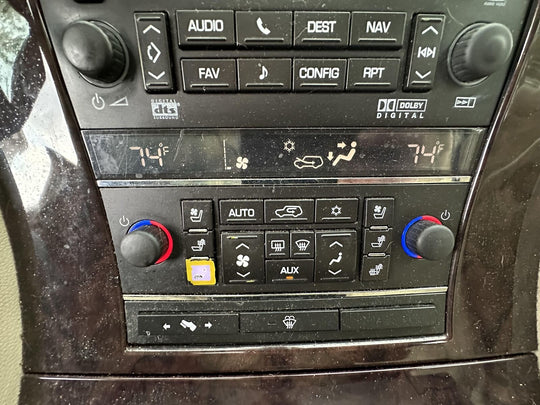 07-09 Cadillac Escalade Climate Control Panel (15910864) Tested (Worn Lettering)