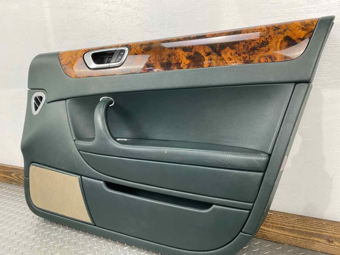 06-12 Bentley Flying Spur Front Right RH Interior Door Trim Panel (Spruce/Ochre)