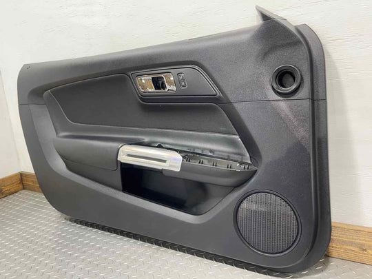 15-21 Mustang Coupe Left LH Driver Door Trim Panel (Ebony 3CRZH) See Notes