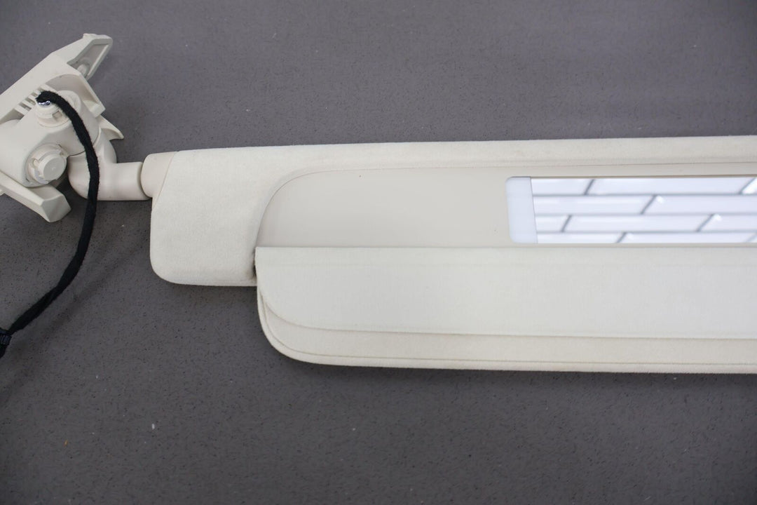 2016-2020 Tesla Model X Left LH Suede Interior Sunvisor (Cream) 1108417-03-B