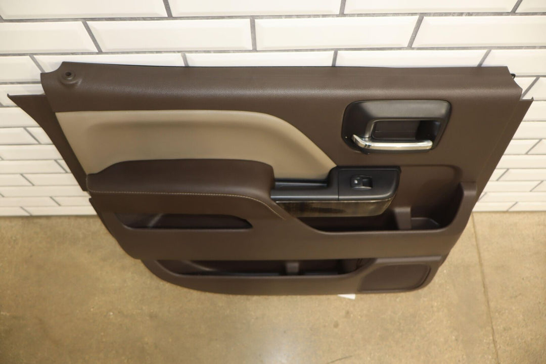 2014 GMC Sierra Denali 1500 Interior Door Trim Panel Set (4) Cocoa/Dune