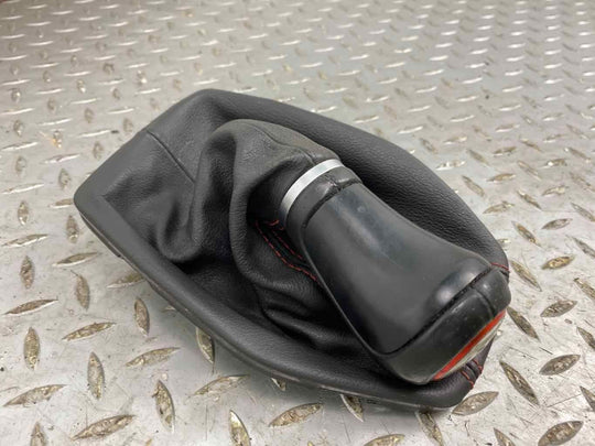 16-20 Chevy Camaro Leather Shift Knob&Boot OEM(Black /Red Stitch) 6 Speed Manual