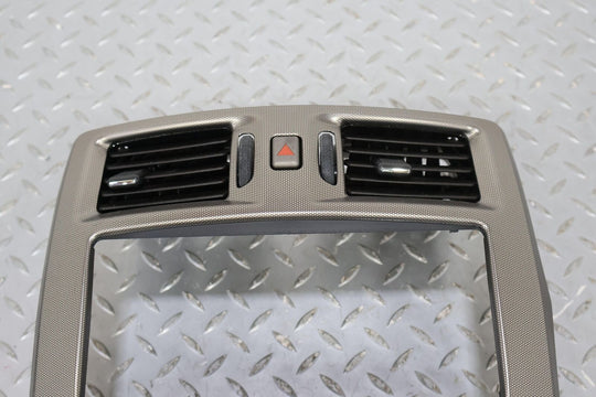 04-09 Cadillac XLR Radio Trim Bezel W/Vents (Aluminum) See Description