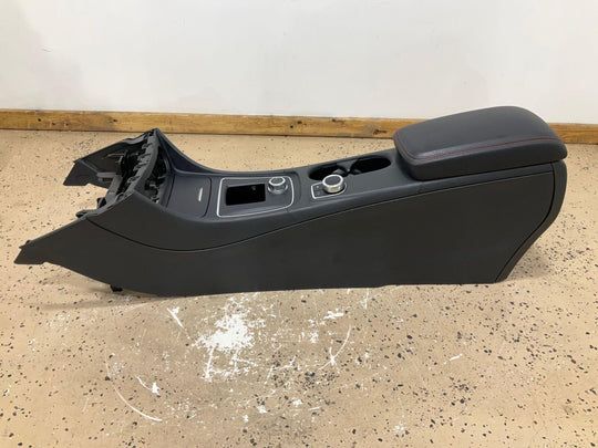 14-18 Mercedes CLA45 AMG Center Floor Console W/Leather Lid (Black/Red Stitch)