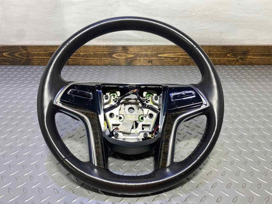 15-20 Cadillac Escalade Platinum Leather Steering Wheel W/Controls (Black)Tested