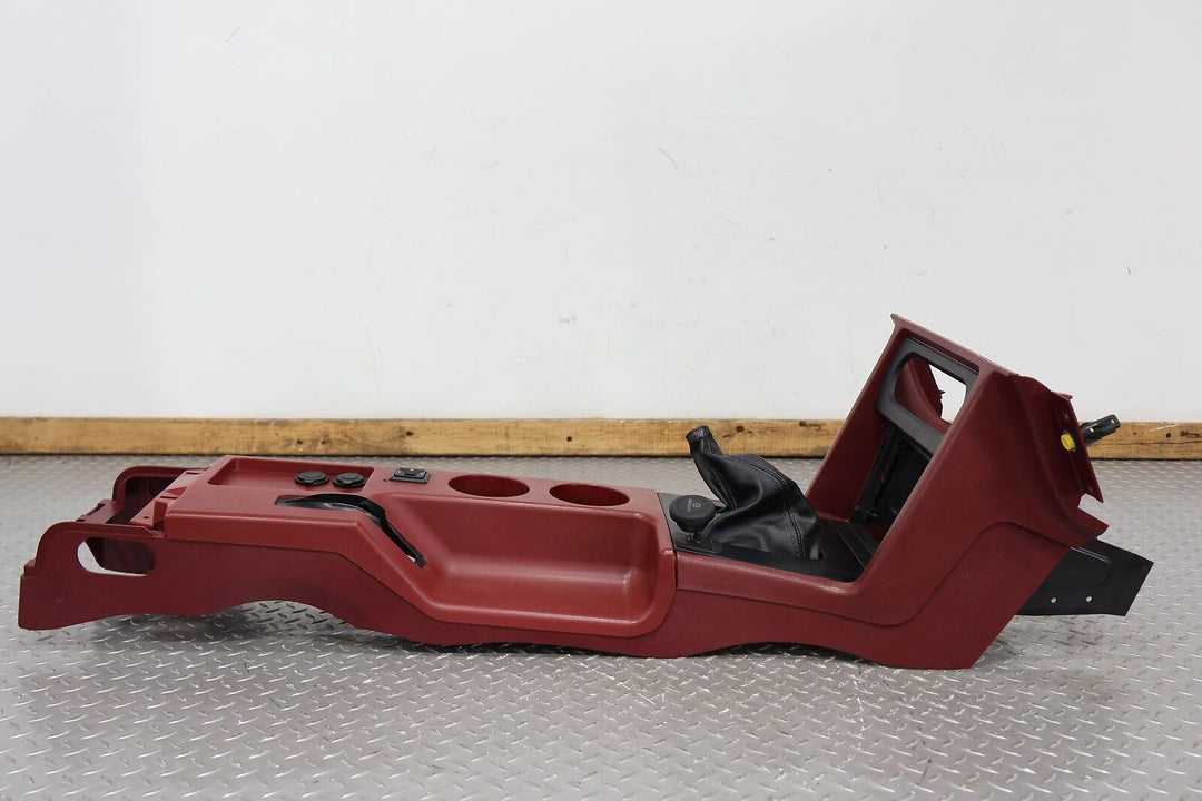 87-93 Ford Mustang GT Foxbody Center Floor Console W/Shift Boot&Bezel (Red DR)