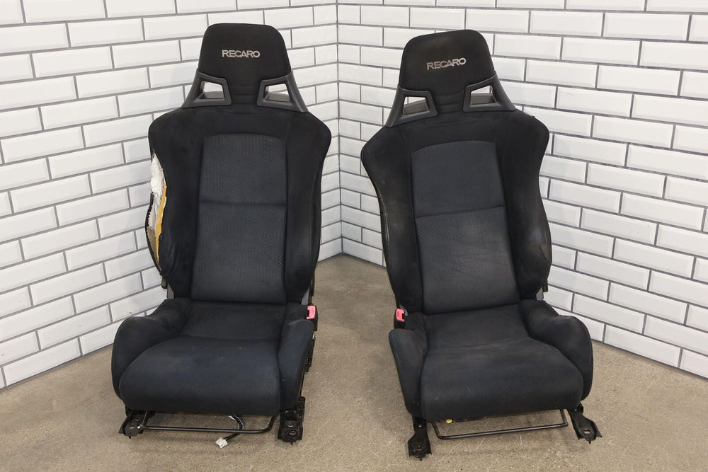 2011 Mitsubishi Lancer Evolution X GSR Alcantara Recaro Seats Set (Black 68P)