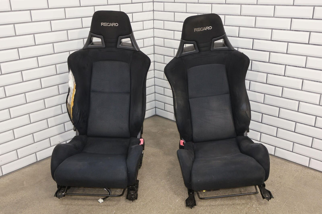 2011 Mitsubishi Lancer Evolution X GSR Alcantara Recaro Seats Set (Black 68P)