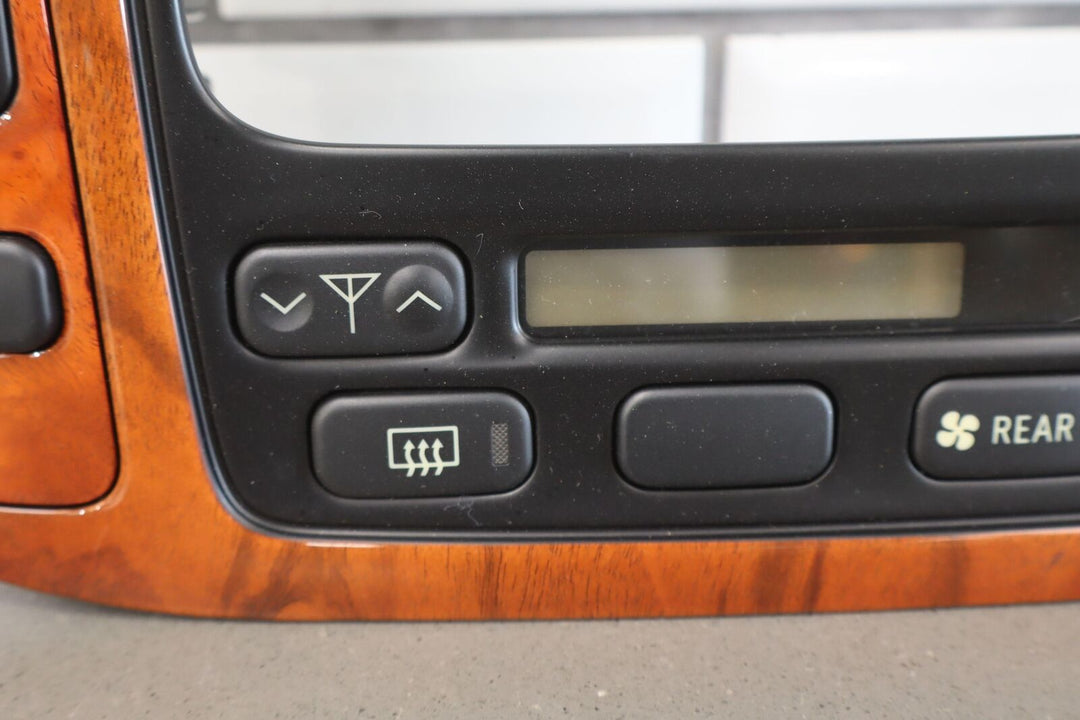 98-02 Lexus LX470 / Land Cruiser V8 Wood Grain Radio Bezel Trim W/Vents