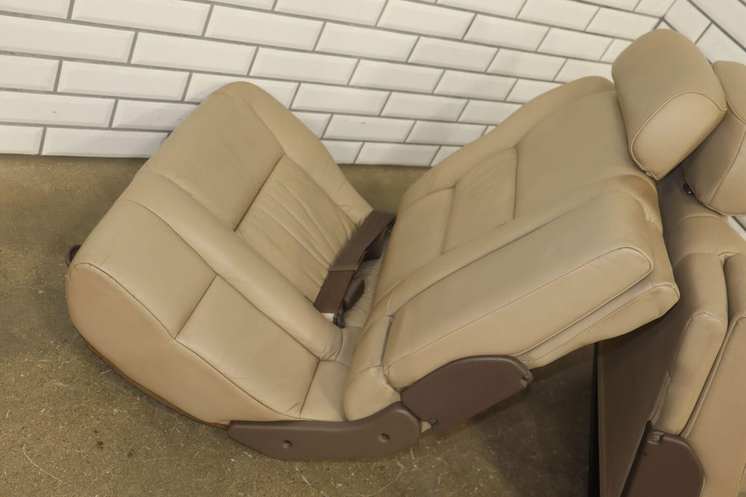 1996-1997 Lexus LX450 Land Cruiser Pair Rear 2nd Row Leather Seats (Beige LC43)