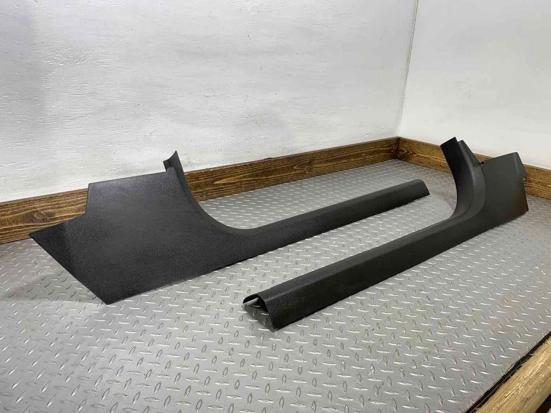 04-09 Cadillac XLR Pair LH&RH Interior Kick Panel Trims (Black 19I) See Notes