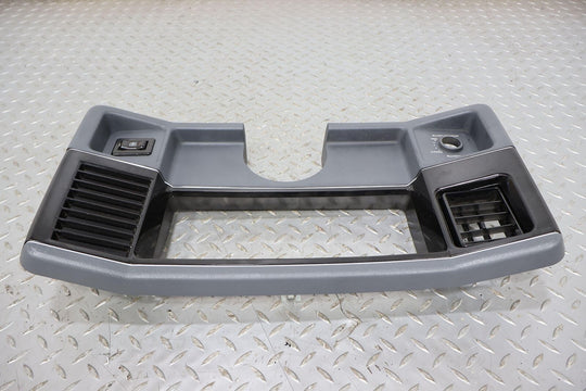 86-88 Chevy Monte Carlo Interior Cluster Trim Bezel W/Defrost Switch(Gray/Black)