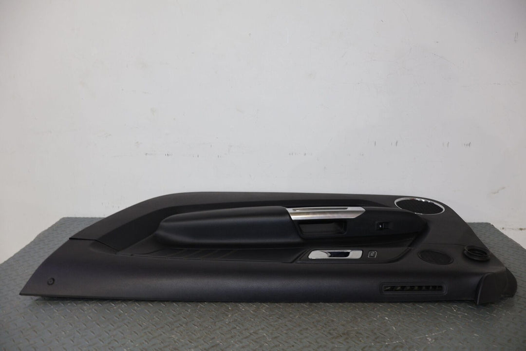 15-20 Ford Mustang GT Right Interior Door Trim Panel (Ebony 41/ Aluminum Trim)