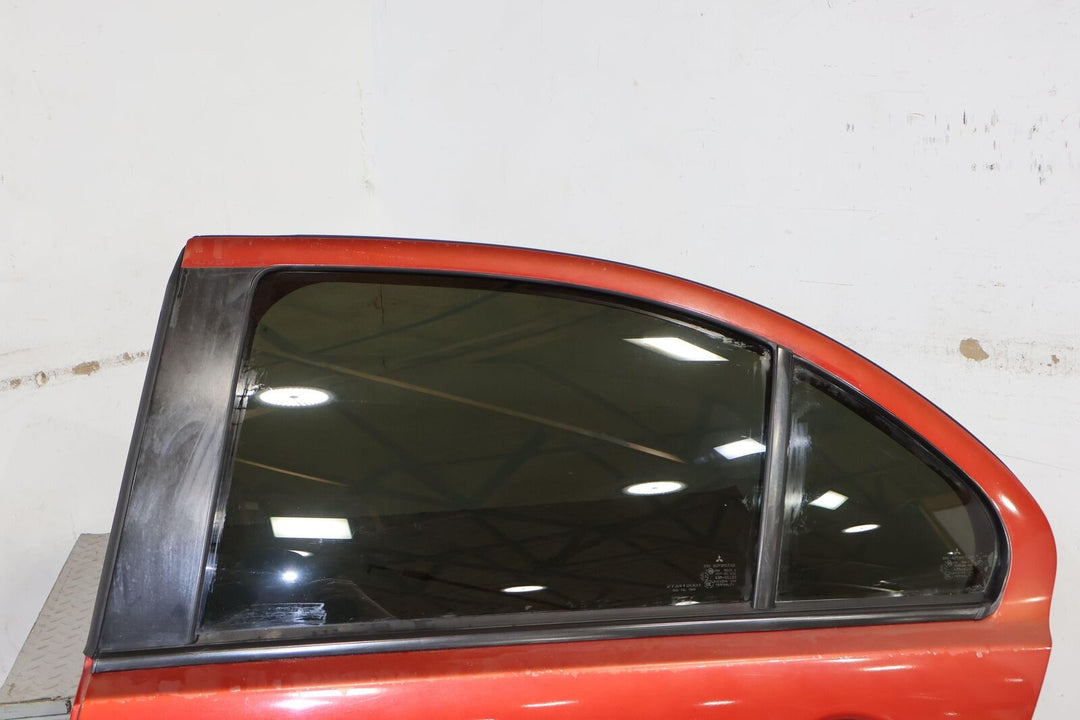 08-15 Mitsubishi Lancer EVO X Rear Left Door W/Glass (Rally Red P26) See Photos