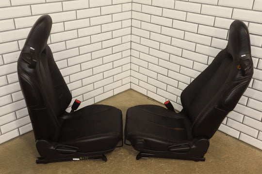 2016-2019 Mazda Miata ND Pair LH&RH Leather OEM Seats (Black/Red Stitch) Damages