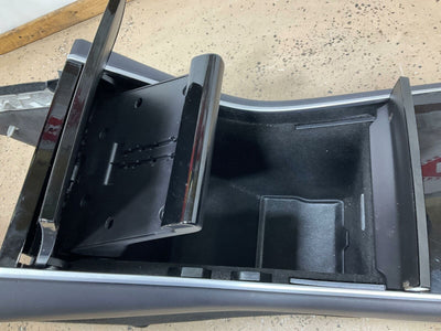 17-20 Tesla Model 3 Floor Console W/ Lid & Cubby Doors OEM (Black)